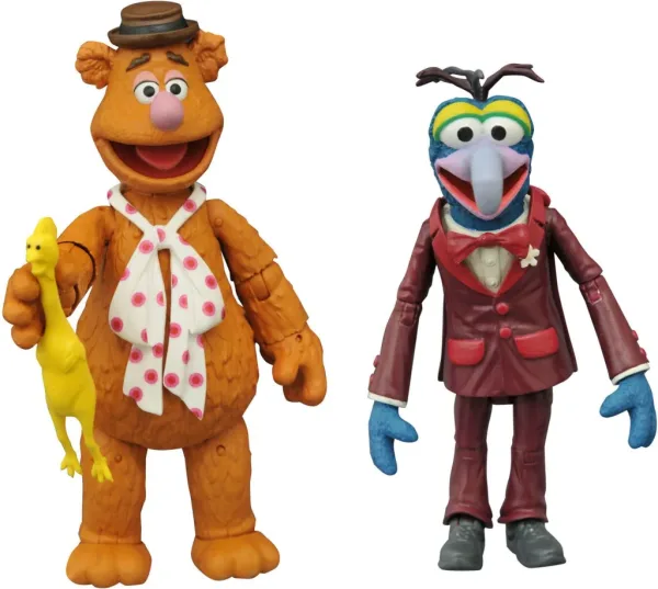 Set de 2 figuras diamond select toys the muppets los teleñecos gonzo and fozzie