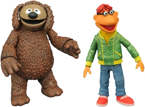 Set de 2 figuras diamond select toys the muppets los teleñecos scooter and rowlf