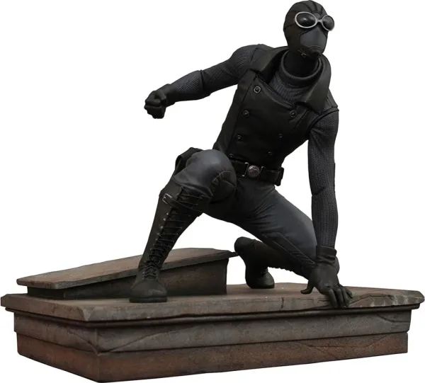 Figura diamond select toys marvel gallery spider - man traje negro re - run