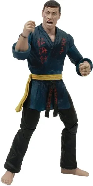 Figura diamond select toys jean - claude van damme blue gi version deluxe action 18cm jcvd