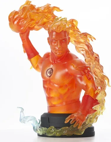 Figura mini busto diamond marvel comic human torch 1 - 6 scale