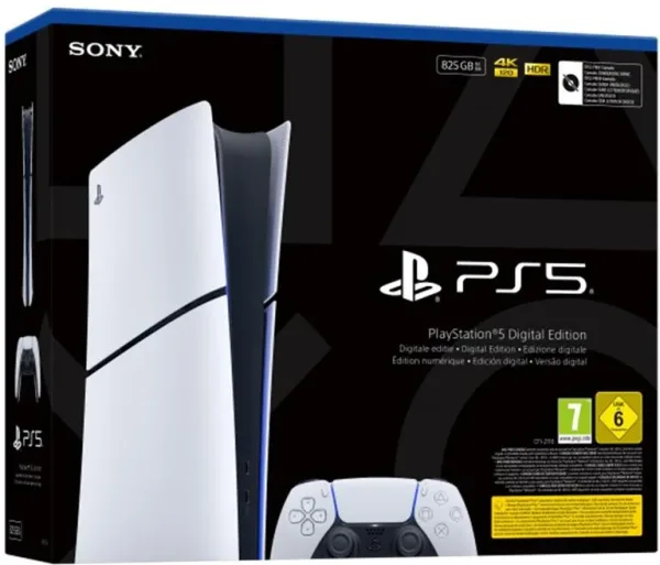 Consola ps5 sony playstation 5 digital slim 825gb chasis e