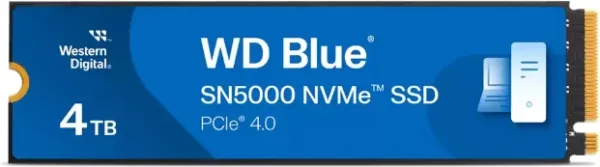 HD M2 SSD 4TB PCIe Wd Sn5000 NVMe