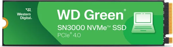 2 TB SSD SERIE M.2 2280 PCIe GREEN NVMe SN3000 WD WDS200T4G0E