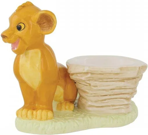 Figura decorativa enesco disney el rey leon simba huevera