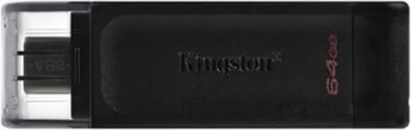 Kingston Technology DataTraveler 70 unidad flash USB 64 GB USB Tipo C 3.2 Gen 1 (3.1 Gen 1) Negro