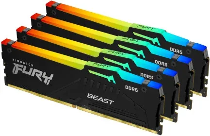 Kingston Technology FURY Beast RGB módulo de memoria 64 GB 4 x 16 GB DDR5