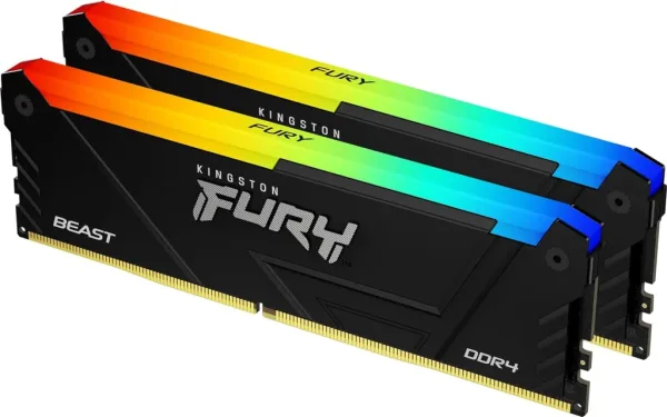DDR4 32 GB (2X16KIT) 3200 MHz. FURY BEAST RGB KINGSTON