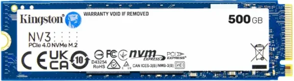 500 GB SSD NV3 M.2 2280 NVME PCI-E KINGSTON
