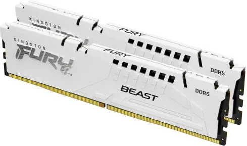 Memoria Kingston 32GB Kit2 6000Mt/S DDR5 Cl36   Fury Beast White Expo - Kf560C36Bwe2K2-32