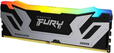 Memoria Kingston 24GB 8400Mt/S DDR5 Cl40 Cudimm Fury Renegade RGB Silver Xmp - Kf584Cu40Rsa-24