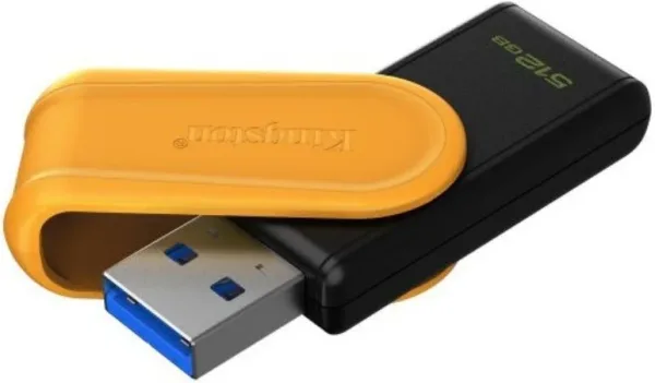Kingston Technology DataTraveler 512GB Portable USB 3.2 Gen 1 Exodia S (Black/Yellow)