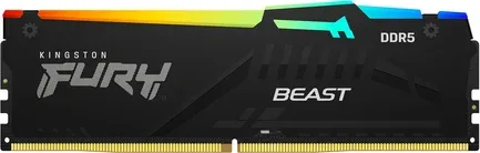 DDR5 32 GB 5600 MHz. FURY BEAST RGB KINGSTON