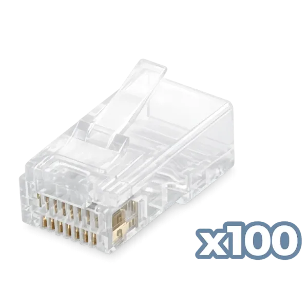 Conector phasak rj45 cat. 6 utp (100 unid) phk 45c6 - 100