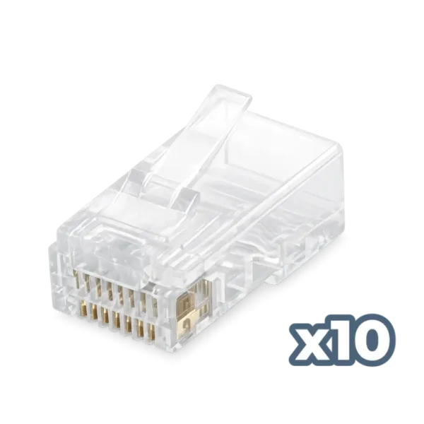 Conector phasak rj 45 cat. 6 utp (10 unid) phk 45c6