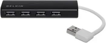 Belkin F4U042BT hub de interfaz 480 Mbit/s Negro