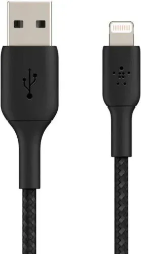 Belkin CAA002BT2MBK cable de conector Lightning 2 m Negro