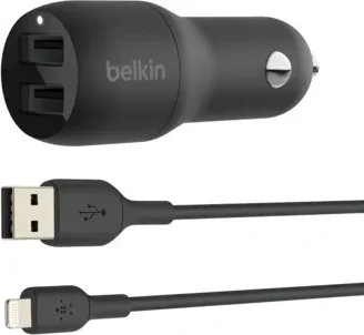 Belkin BOOST↑CHARGE Smartphone Negro Encendedor de cigarrillos Auto