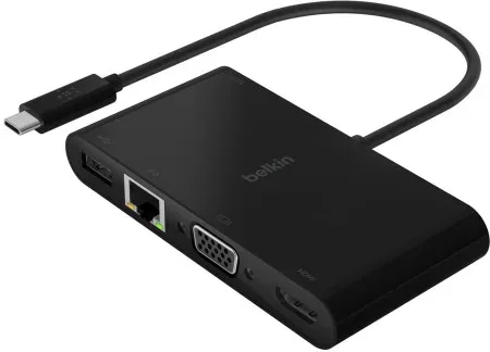 Belkin AVC004BTBK base para portátil y replicador de puertos USB 3.2 Gen 1 (3.1 Gen 1) Type-C Negro