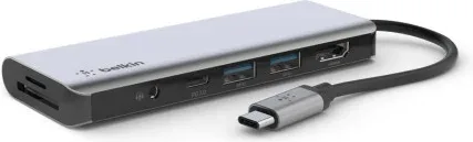 Belkin AVC009btSGY USB 3.2 Gen 1 (3.1 Gen 1) Type-C Plata