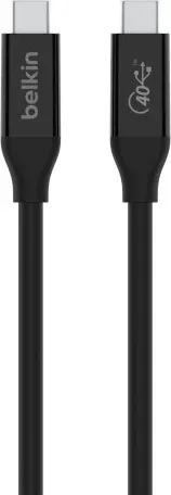 Belkin INZ001bt0.8MBK cable USB 0,8 m USB4 Gen 3x2 USB C Negro