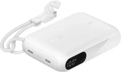 Belkin 10K Pd20W Power Bank With Display, White