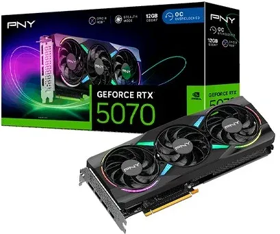 Tarjeta Gráfica Pny RTX 5070 12GB ARGB Overclocked