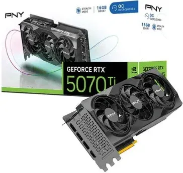 Tarjeta Gráfica Pny RTX 5070Ti 16GB Overclocked