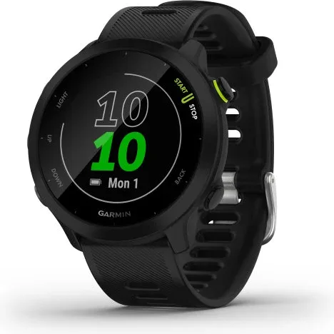Smartwatch garmin forerunner 55 bt GPS 42mm mip negro resistencia agua 5atm pulsómetro sueño