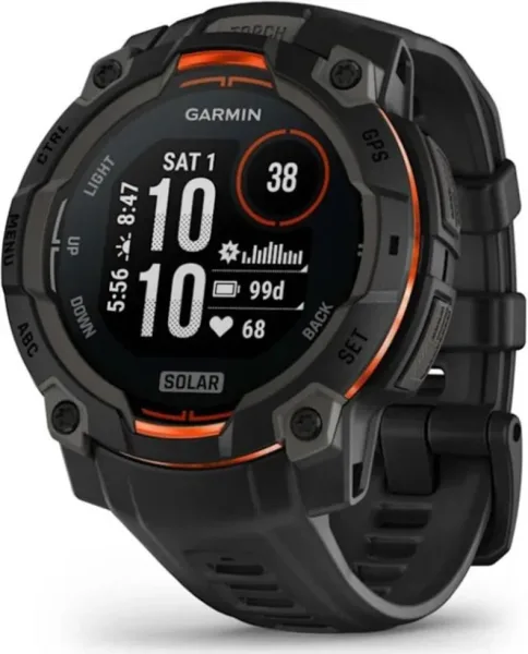Smartwatch garmin instinct 3 solar 45mm negro - naranja