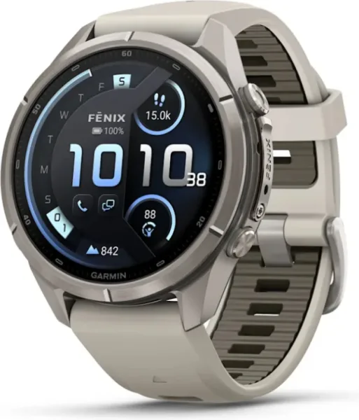 Smartwatch Gamin Fenix 9 Pro 43Mm Amoled Lte Titanium Grey Band