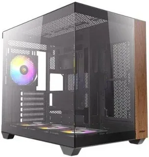 CAJA ANTEC CX800 ARGB ATX WOOD 2XVENT REV 120 MM 1X120MM 2XUSB SN FUENTE