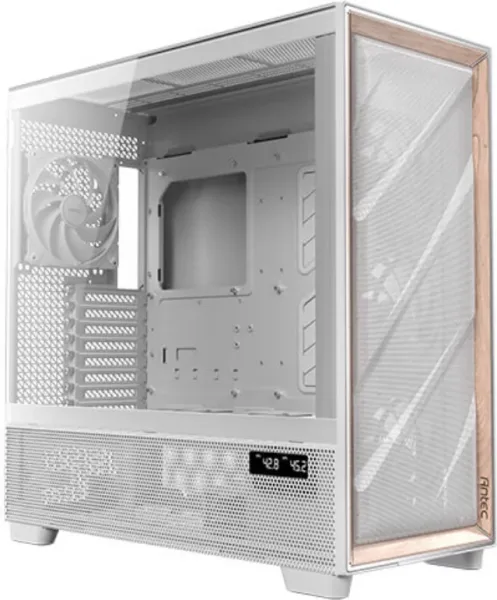 CAJA ANTEC FLUX PRO EUV WOOD ATX 2XUSB3.0 SIN FUENTE BLANCO
