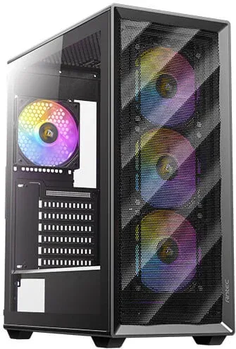 CAJA ANTEC AX85 ARGB ATX NEGRO 4XVENT 120MM 2XUSB SN FUENTE