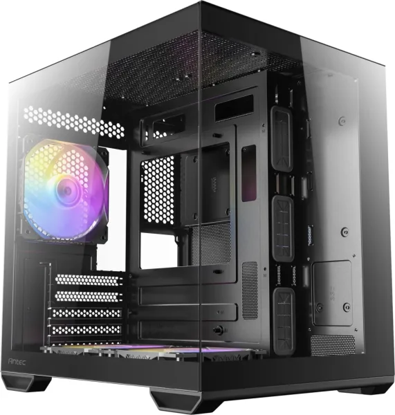 CAJA ANTEC CX60M ARGB MATX NEGRO 2XVENT REV 120 MM 1X120MM 2XUSB SN FUENTE