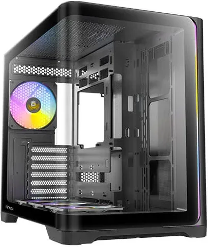 CAJA ANTEC C5 CURVE ARGB ATX NEGRO 3XVENT REV 120 MM 1X120MM 2XUSB SN FUENTE