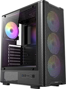 CAJA ANTEC VX-310 ATX 4 VENTILADORES ARGB NEGRA