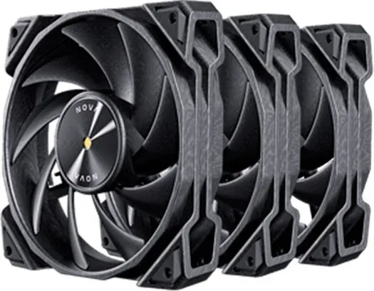 KIT 3 VENTILADORES AUXILIAR NOVA 120 NEGRO ANTEC