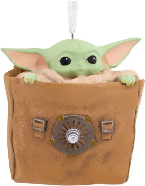 Figura decorativa grogu en bolsa resina 7 cm