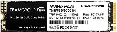 DISCO DURO M2 SSD 256GB PCIE3x4 TEAMGROUP MP33