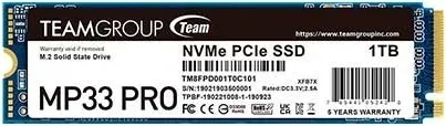DISCO DURO M2 SSD 1TB TEAMGROUP MP33 PRO GEN3x4 PCI-E 3.0