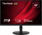 Monitor Viewsonic 24" Vg2408A FHD IPS LED VGA HDMI Dp USB Multi Ergonomic