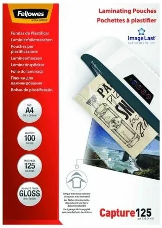 Fellowes Pack 100 Fundas Plastificar A4