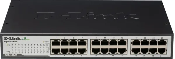 D-LINK SWITCH 24 PUERTOS 10/100/1Gbit RACK