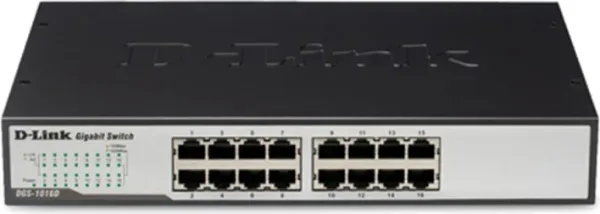 D-LINK SWITCH 16 PUERTOS 10/100/1Gbit RACK