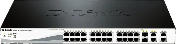 D-LINK SWITCH 24 PUERTOS 10/100 w/2 Combo 1000BaseT/SFP PoE