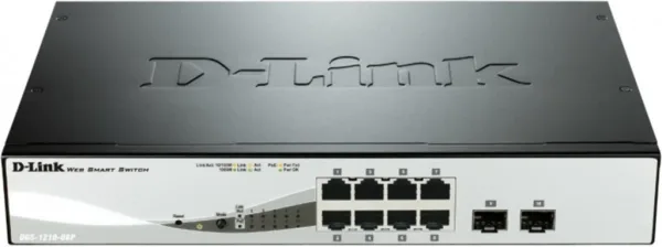 Switch d - link 8 puertos gigabit ethernet 10 - 100 - 1000 poe layer2 smartiii