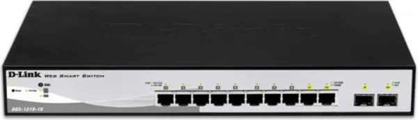 Switch d - link 10 puertos gestionable 8 gigabit ethernet 10 - 100 - 100 2 sfp layer2 smartiii