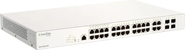 D-LINK SWITCH SMART NUCLIAS CLOUD 28 PUERTOS 10/100/1Gbit w/4 Gbit. SFP