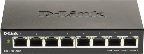 D-LINK SWITCH 8 PUERTOS 10/100/1Gbit EASYSMART
